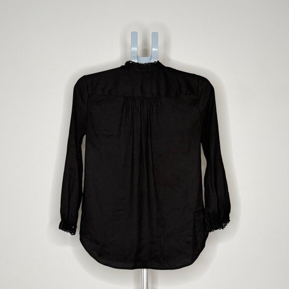 Ann Taylor Scallop Trim Blouse - Picture 3 of 10